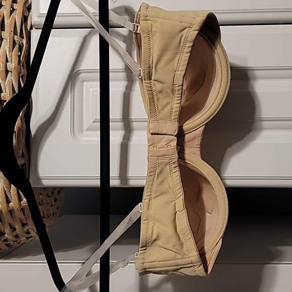 Victoria's Secret Women's Strapless Bra Tan Lightly Lined Removable Straps 36C - Picture 5 of 10